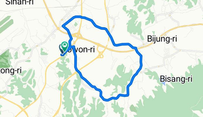 도원리, 청주시에서 충청대로, 청주시까지