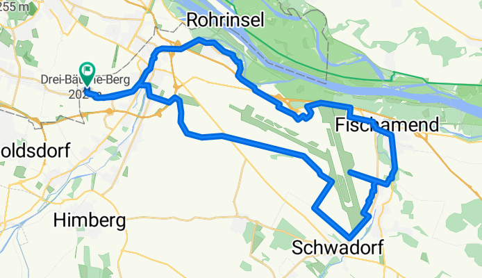 Start Bahnhof Kledering (43km) - Fischteich Mannswörth – Spotterhügel Runde von Kledering