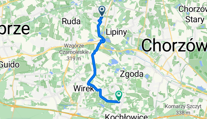 Czereśniowa, Ruda Śląska do Górnośląska, Ruda Śląska