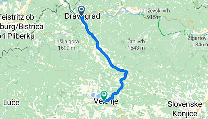 From Dravograd to Velenje