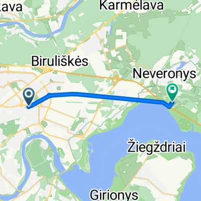 Ryšių gatvė to Sodų gatvė