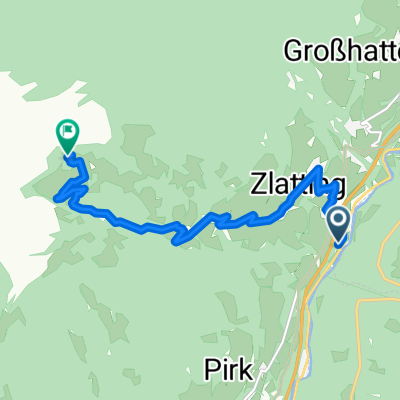 Route zu Bergfriedhütte