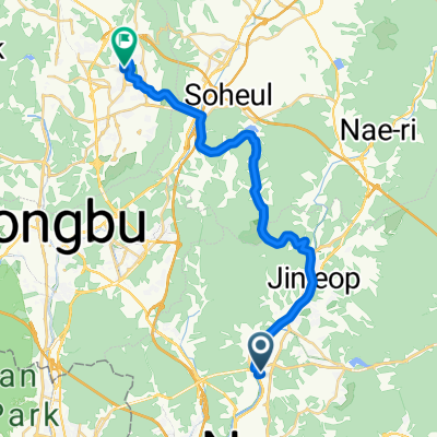 연평리, 남양주시에서 옥정로, 양주시까지