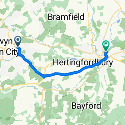 Home to Highways cycle Hertford