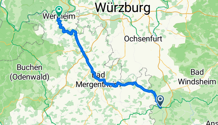 Herrngasse, Rothenburg ob der Tauber nach Mühlenstraße, Wertheim