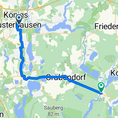 Bahnhofstraße, Königs Wusterhausen nach Storkower Allee, Heidesee