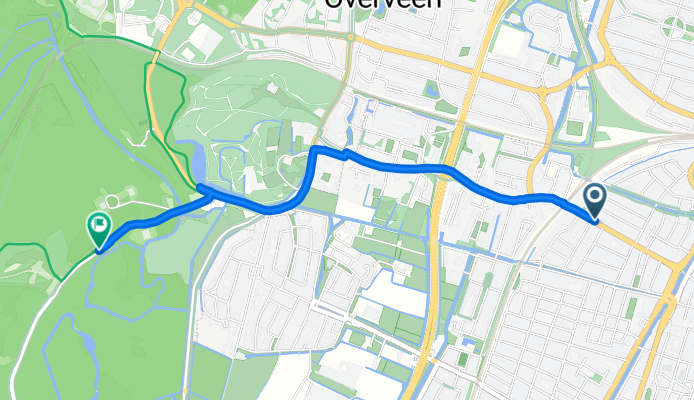 Langendijkstraat, Haarlem to Duinlustweg, Overveen