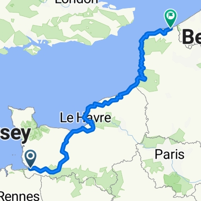 Pontaubault (50220), Manche, Normandie, France - Dunkerque (59140-59640), Nord, Hauts-de-France, France