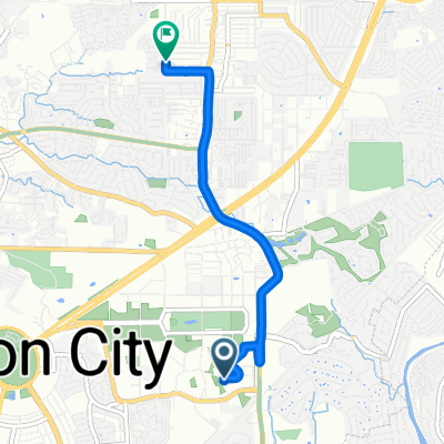 Route from C.P. Garcia Avenue to Hukvet via UPD
