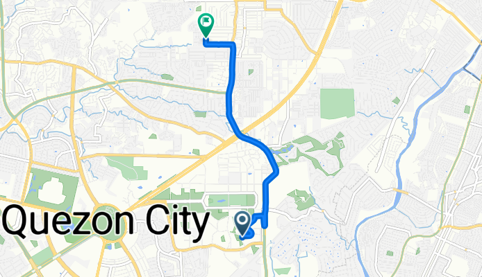 Route from C.P. Garcia Avenue to Hukvet via UPD