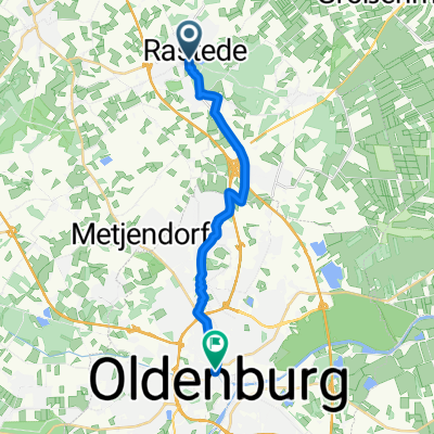 Oldenburger Straße, Rastede nach Lange Straße, Oldenburg