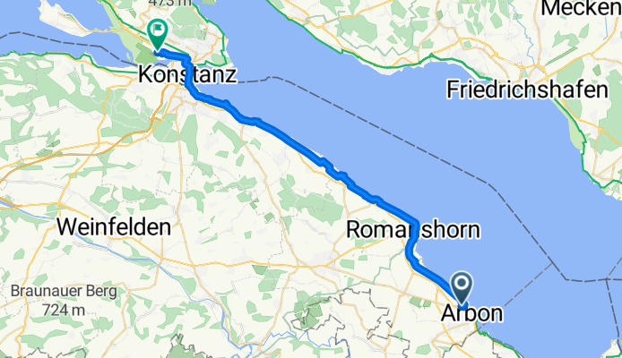 Seestrasse, Arbon à Fritz-Arnold-Straße, Constance