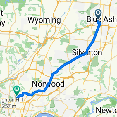 West Ave, Blue Ash to Vine St, Cincinnati