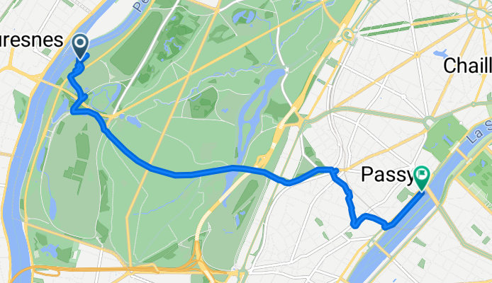 Allée du Bord de l'Eau, Parijs naar Voie Georges Pompidou, Parijs