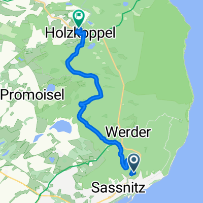 L 303, Sassnitz nach Themenweg Weißes Rügen Halbinsel Jasmund, Lohme