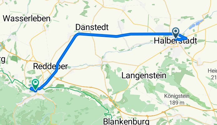 Georgenstraße, Halberstadt nach Ilsenburger Straße, Wernigerode