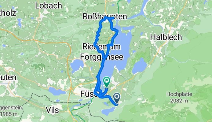 Alpseestraße, Schwangau nach Frauenbergstraße, Schwangau