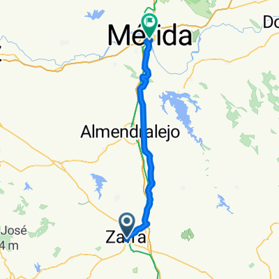 Zafra - Mérida 66km