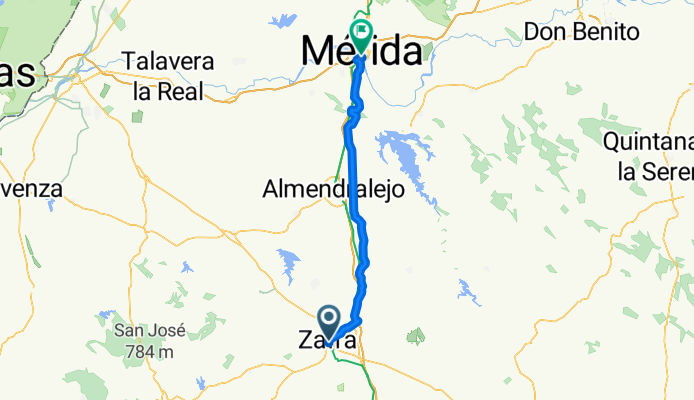 Zafra - Mérida 66km