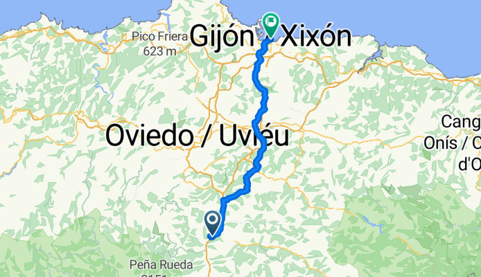 Lena - Gijón 62km