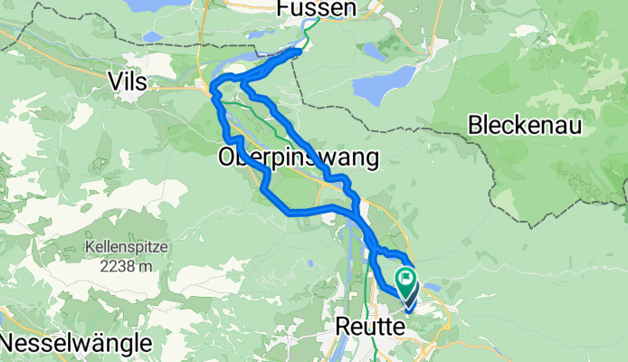 Tannenweg, Breitenwang nach Tannenweg, Breitenwang