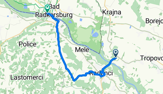 Regionalna Cesta 235, Tišina nach Thermenstraße, Bad Radkersburg