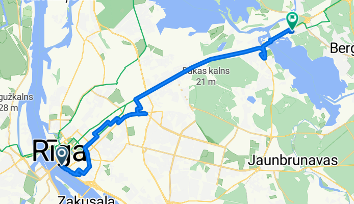 Route to Latvian Ethnographic Open Air Museum