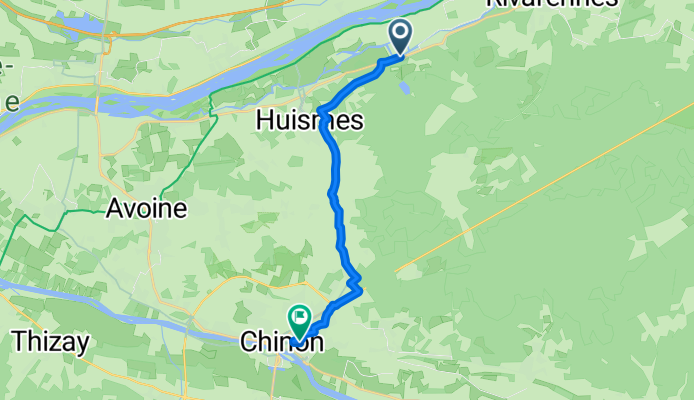 Rue Principale, Rigny-Ussé to Rue de Buffon, Chinon