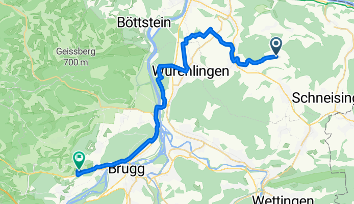 Vogelsang, Lengnau AG nach Hinterer Hafen, Bözberg