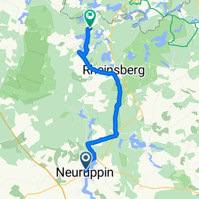 Neuruppin Rheinsberger Tor nach Heegeseeweg