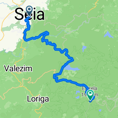 De Rua Mota Veiga a Torre da Serra da Estrela