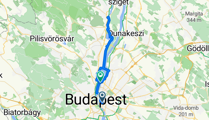 Károly körút, Budapest to Zielinski Szilárd sétány, Budapest