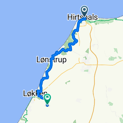 Frysehuskajen, Hirtshals to Bådstedhedevej 8, 9480 Løkken, Denmark