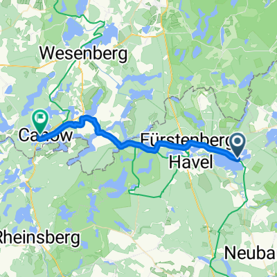 Zur Hasenheide, Fürstenberg/Havel nach Canow, Wustrow