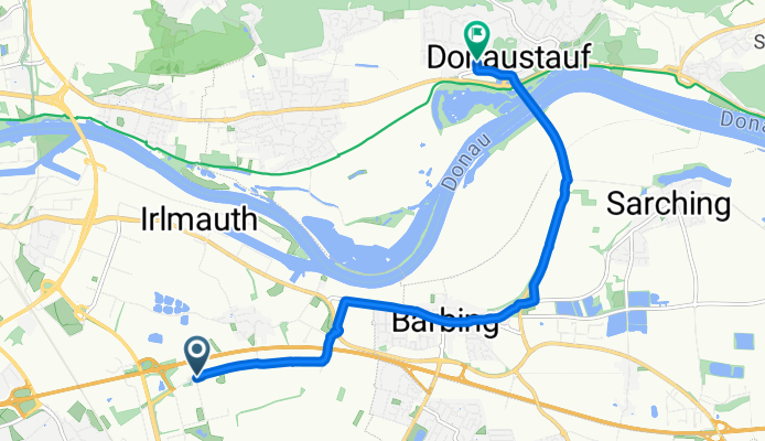 Leibnizstraße, Regensburg to Bischof-Tuto-Straße, Donaustauf