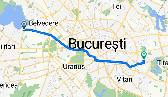 Aleea Lacul Morii, București to Strada Fildeșului, București