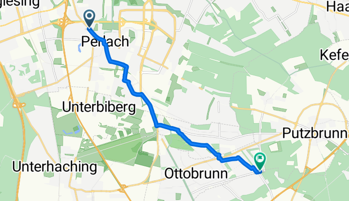 Weddigenstraße, München nach Ottostraße, Ottobrunn