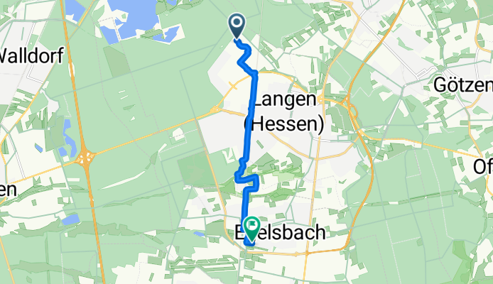 Am DFS-Campus, Langen to Thüringer Straße, Egelsbach