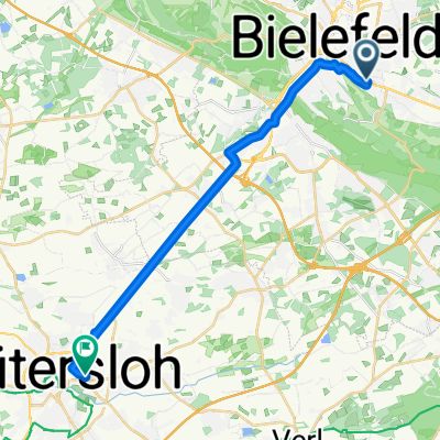 Detmolder Straße, Bielefeld nach Verler Straße, Gütersloh