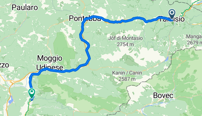 From Tarvisio to Venzone