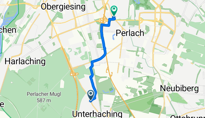 Münchner Straße, Unterhaching nach Adam-Berg-Straße, München