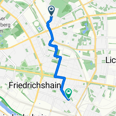 Am Weingarten, Berlin nach Wühlischstraße, Berlin