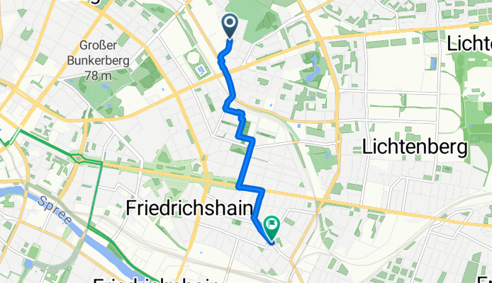 Am Weingarten, Berlin nach Wühlischstraße, Berlin