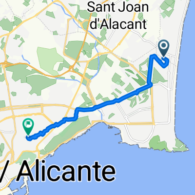 De Carrer de Lanzarote a Plaça Manila