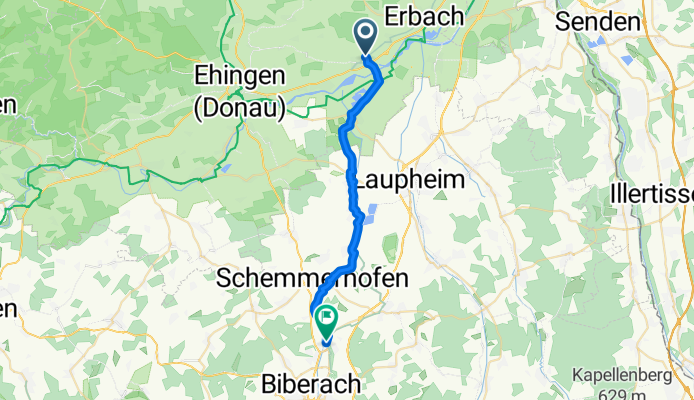 Hölderlinweg nach Untere Stegwiesen
