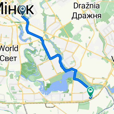 Октябрьская улица, Минск до Столбцовская улица, Минск