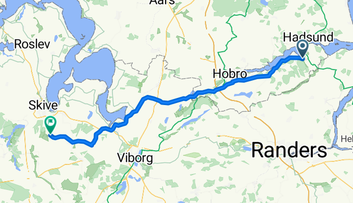 From Mariager to Stoholm Jylland