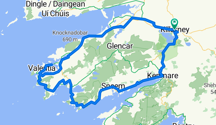 King of the Ring- Killarney start, Ring of Kerry loop 130 miles