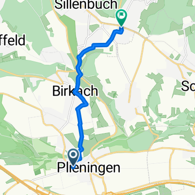 Echterdinger Straße, Stuttgart nach Pfennigäcker, Stuttgart