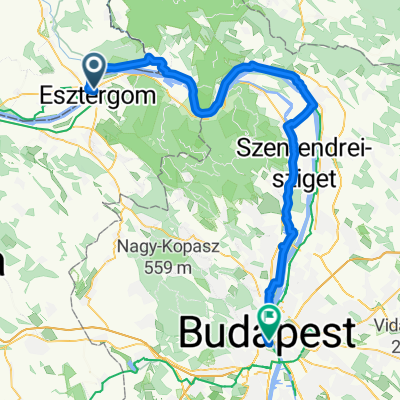 Sobieski sétány nach Döbrentei tér